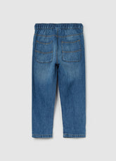 Ovs Cotton And Linen Jeans With Drawstring